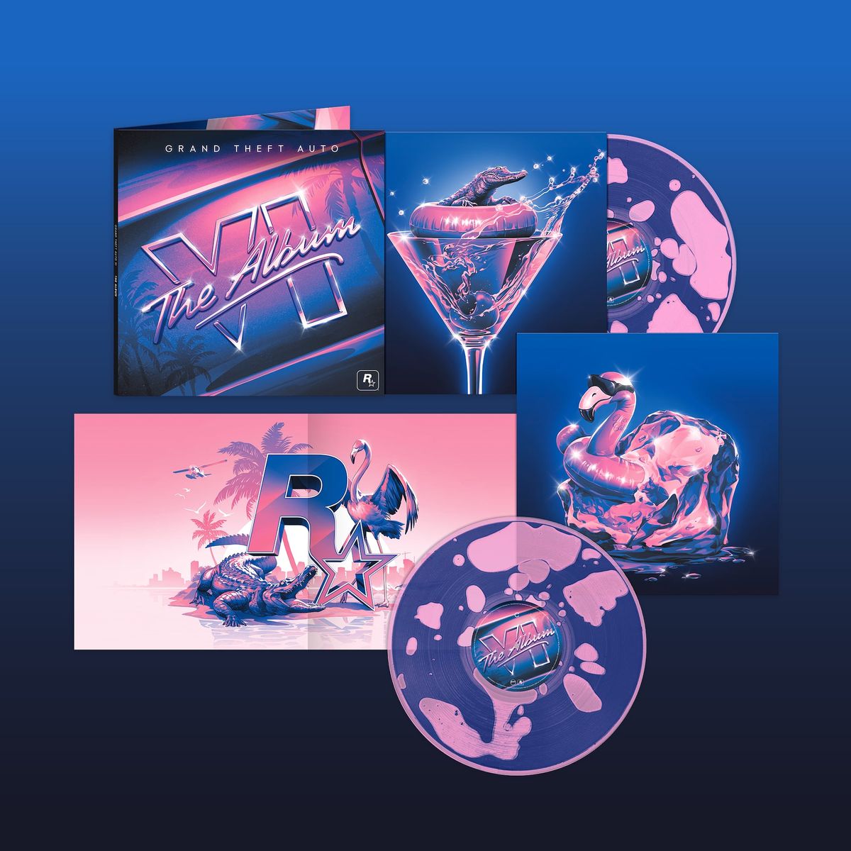 The limited edition liquid filled vinyl of Grand Theft Auto VI: The Album