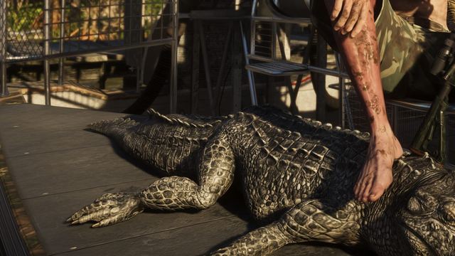 A gator on a Grassrivers hunters' airboat. Official GTA 6 screenshot, Rockstar Games