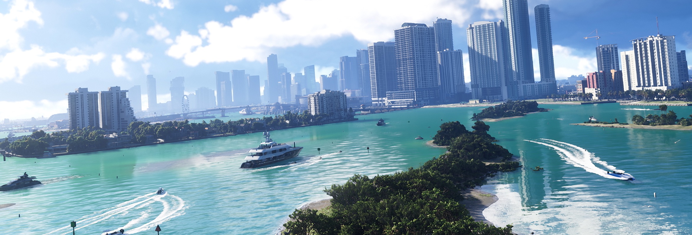 The Vice City skyline in Grand Theft Auto VI