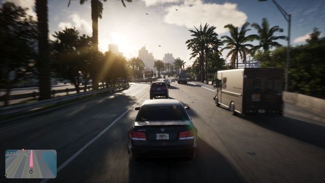 Box delivery truck. Still from official footage, Rockstar Games