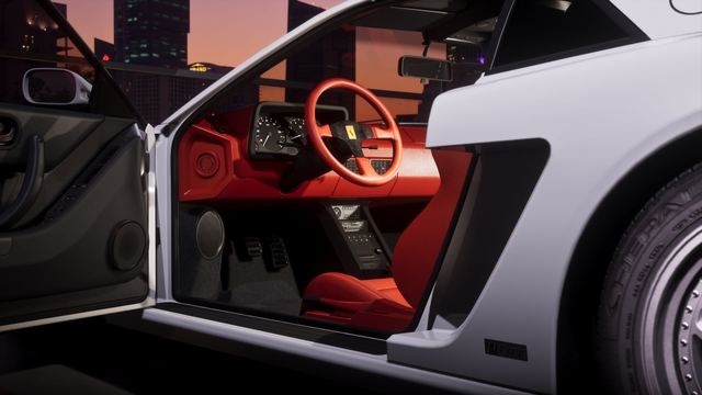 The Cheetah's red interior