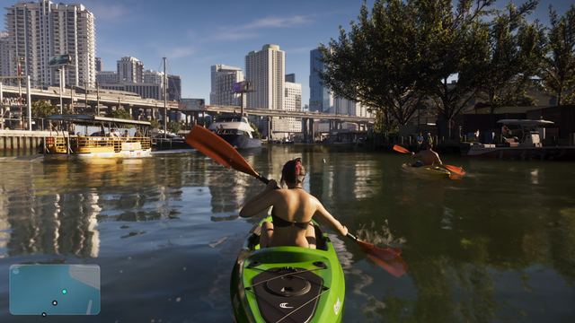 Kayak, Lucia. Still from official footage, Rockstar Games