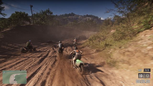 An off road race. Still from official footage, Rockstar Games