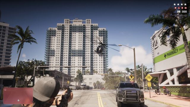 A shootout with the police. Still from official footage, Rockstar Games