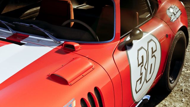 Red racer, number 36. Official image, Rockstar Games