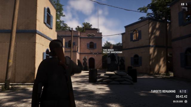 Shooting range, 12 targets. Still from official footage, Rockstar Games