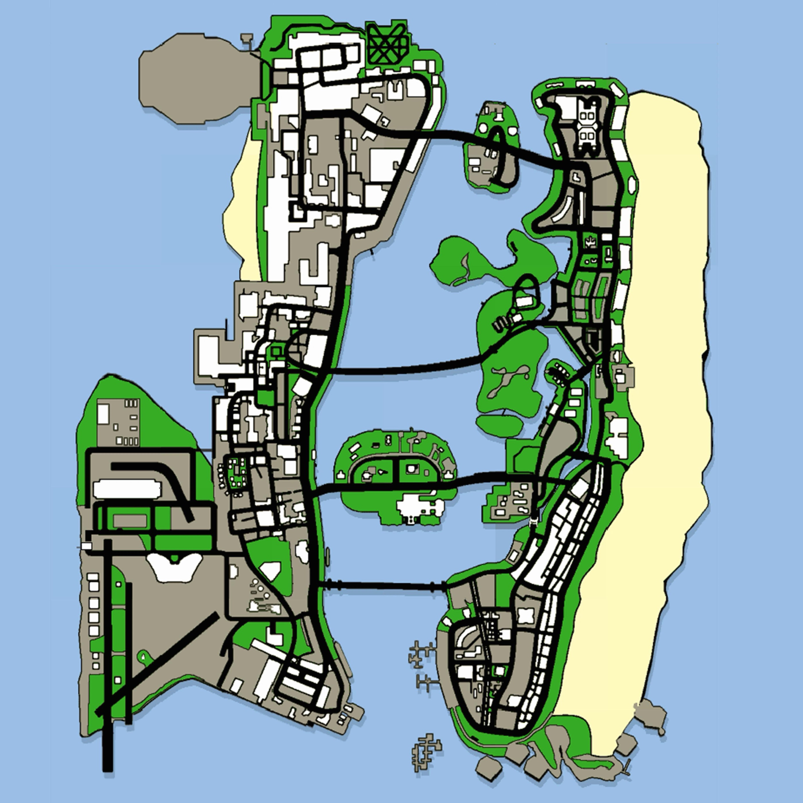GTA Vice City map